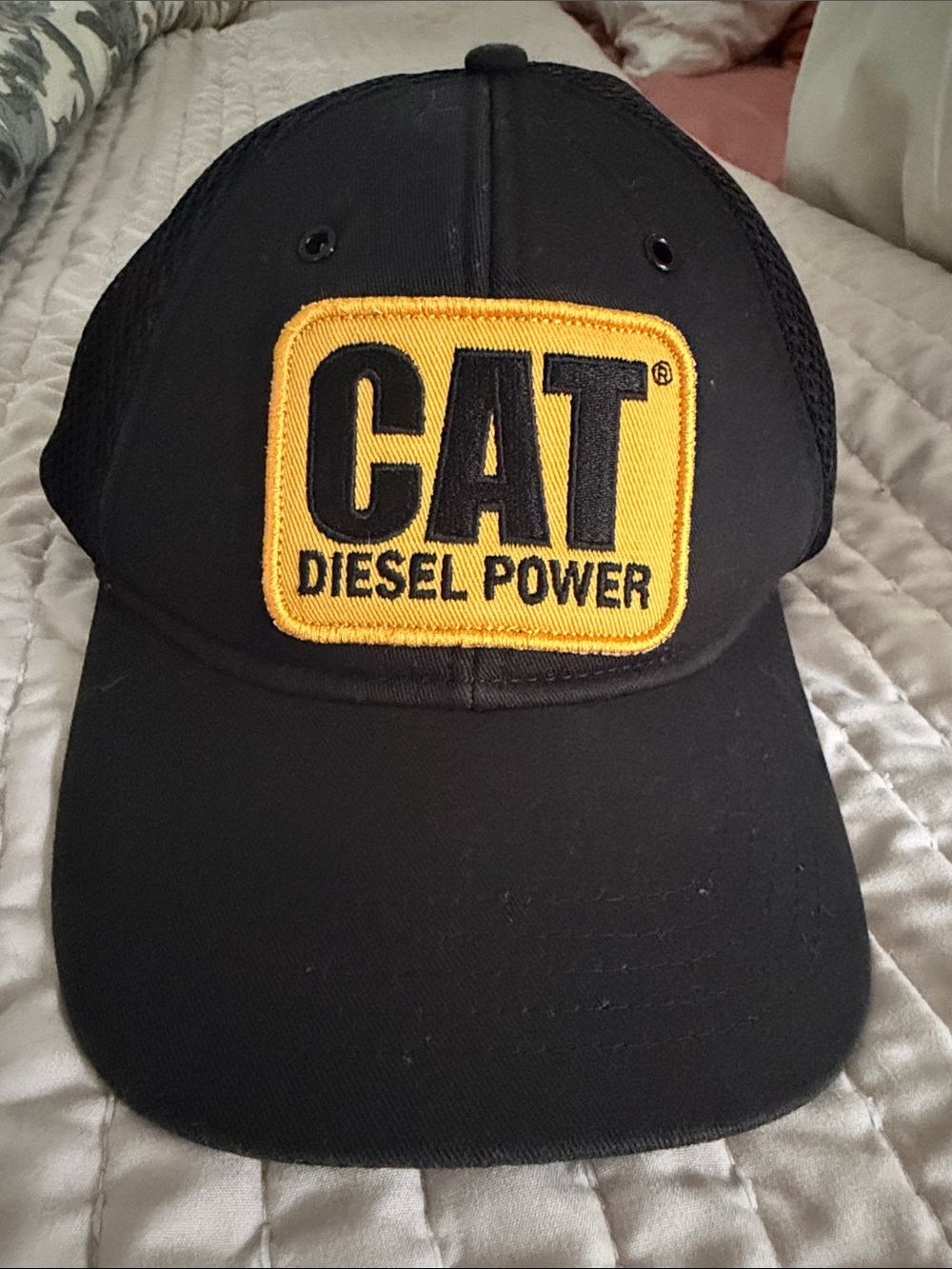 CAT Diesel Power Black & Yellow Cap